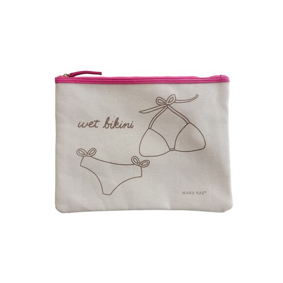 Mary Kay "Wet Bikini" Beach Zipper Pouch Travel Wet Swimsuit Bag - Picture 1 of 3